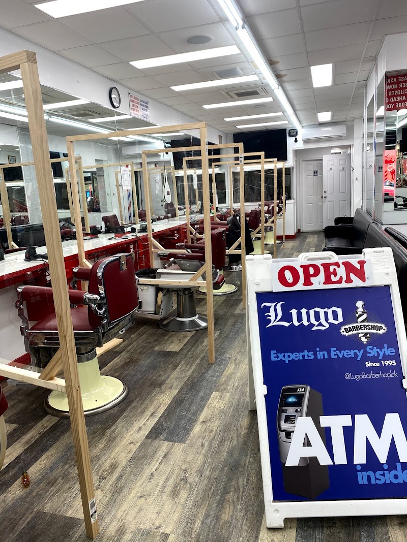 Lugo Barber Shop interior with classic barber chairs